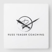 Horloge Carrée Russ Yeager Coaching Signature Logo (Recto)