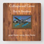 Horloge Carrée Rustic Chambres d'hôtes 🌿 Country Inn (Recto)