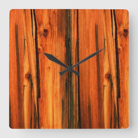 Horloge Carrée rustic pards (Recto)