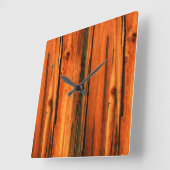 Horloge Carrée rustic pards (Angle)