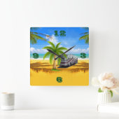 Horloge Carrée RV TIME Tic Toc Wall Clocks (Maison)
