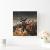 Horloge Carrée Sabbat des sorcières par Francisco de Goya (Maison)