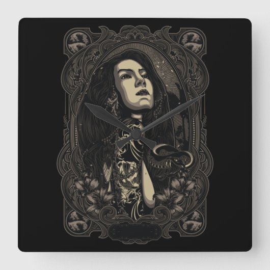 Horloge Carrée Sabda Alam (Recto)