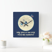 Horloge Carrée Sad Moon (Maison)