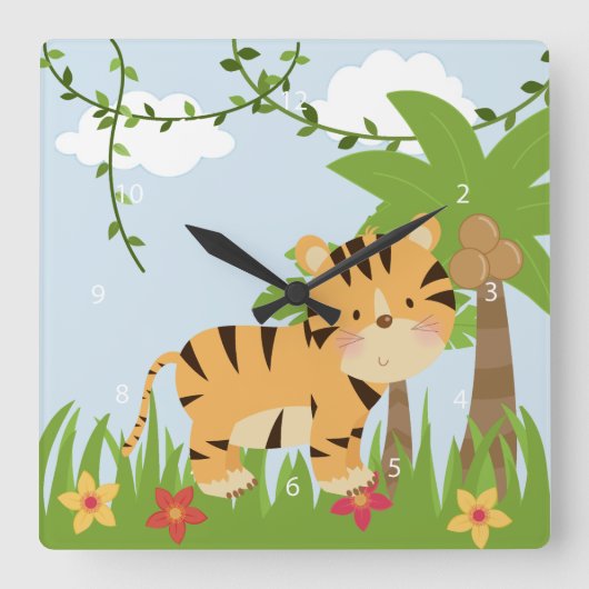 Horloge Carrée Safari (Recto)