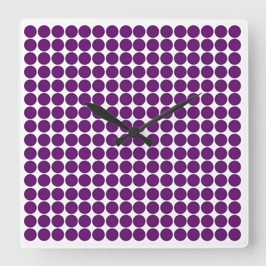 Horloge Carrée Safari pour violet africain point (Recto)