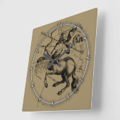 Horloge Carrée Sagittarius Constellation Carte Hevelius 1690 (Angle)