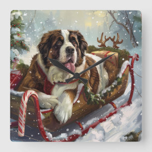 Horloge Carrée Saint-Bernard de Noël Festif