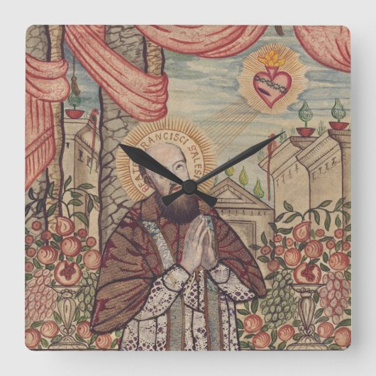 Horloge Carrée Saint François de Sales Evêque de Genève (Recto)