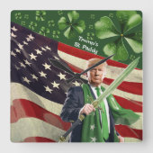 Horloge Carrée Saint Paddy de Trump (Recto)