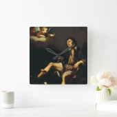 Horloge Carrée Saint Roch et l'Ange par Guy François (Maison)