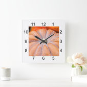 Horloge Carrée Saison citrouille (Maison)