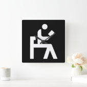 Horloge Carrée Salle de lecture de bibliothèque (Maison)