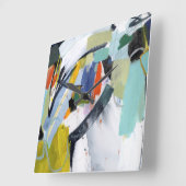 Horloge Carrée Salon de Scarborough - Abstrait (Angle)