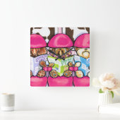 Horloge Carrée Salon Posh Pup (Maison)