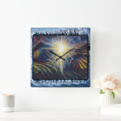 Horloge Carrée Salut (Maison)