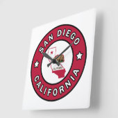 Horloge Carrée San Diego Californie (Angle)