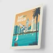 Horloge Carrée San Diego, Californie (Angle)