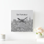 Horloge Carrée San Francisco (Maison)