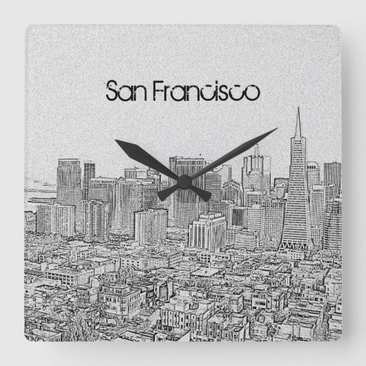 Horloge Carrée San Francisco (Recto)