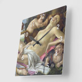 Horloge Carrée Sandro Botticelli - Vénus et Mars, côté droit (Angle)