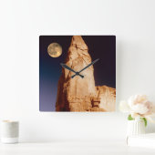 Horloge Carrée Sandstone Pinacle (Maison)