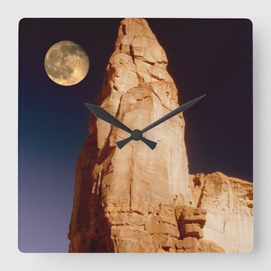 Horloge Carrée Sandstone Pinacle (Recto)