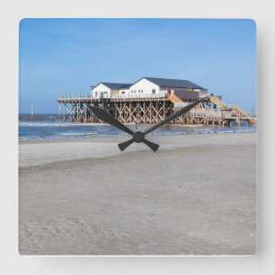 Horloge Carrée Sankt Peter Ording House sur pilotis photo
