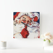 Horloge Carrée Santa Claus Saying (Maison)