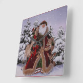 Horloge Carrée santa clock (Angle)