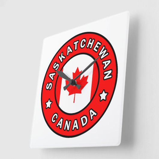 Horloge Carrée Saskatchewan Canada (Angle)