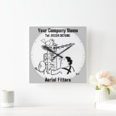 Horloge Carrée Satellite Dish or Aerial Fitter & Aerial Fitting (Maison)