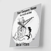 Horloge Carrée Satellite Dish or Aerial Fitter & Aerial Fitting (Angle)