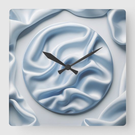 Horloge Carrée satin froissé (Recto)