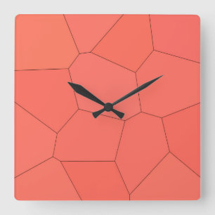 Horloge Carrée Saumon tendance design