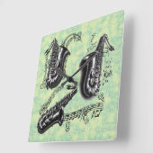 Horloge Carrée Sax (Angle)