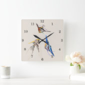 Horloge Carrée Scalar fish (Maison)