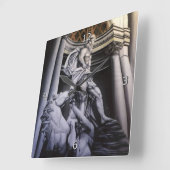 Horloge Carrée Scène grecque/romaine héroïque (Angle)