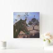 Horloge Carrée scenic porchestnut mare (Maison)