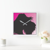 Horloge Carrée Schnauzer (Maison)