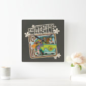 Horloge Carrée Scooby-Doo | "C'est Lit" Mystery Machine Graphic (Maison)