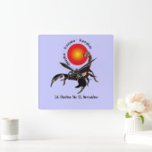 Horloge Carrée Scorpion (Maison)