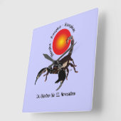 Horloge Carrée Scorpion (Angle)