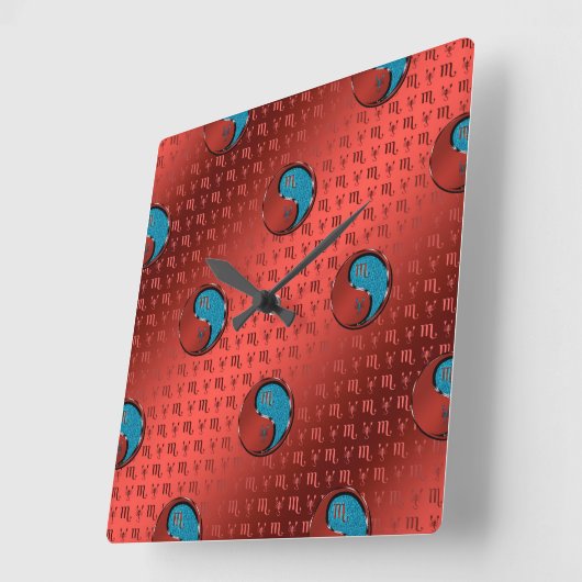 Horloge Carrée Scorpion (Angle)