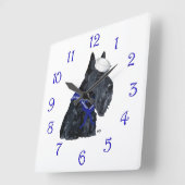 Horloge Carrée Scottie Marin (Angle)