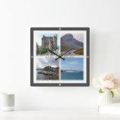 Horloge Carrée SCT005 ÉCOSSE, L’île de skye, (Maison)