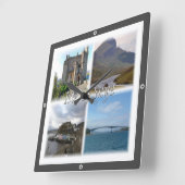 Horloge Carrée SCT005 ÉCOSSE, L’île de skye, (Angle)