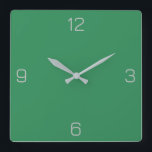 Horloge Carrée Sea Green 2E8B57 Couleur - Avec option pour ajoute<br><div class="desc">Une image PNG pleine échelle basée sur le code HEX (triplet hexadécimal à six chiffres) montré. Utilisez ce code pour mélanger, mettre en correspondance et customiser tout autre élément pour l'accompagner ou pour l'ajouter à d'autres collections. Les codes hexadécimaux peuvent être utilisés pour customiser la plupart des couleurs de texte...</div>