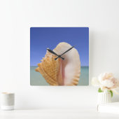 Horloge Carrée Sea shell Close (Maison)
