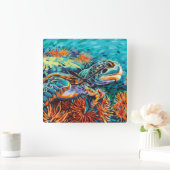 Horloge Carrée Sea Sweethee I (Maison)